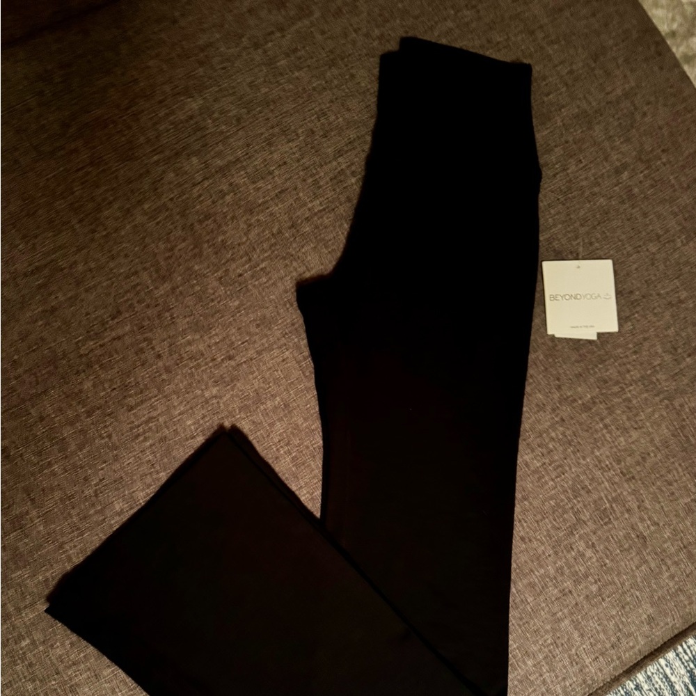 Beyond Yoga Heather Rib High Waisted Practice Pants NWT
